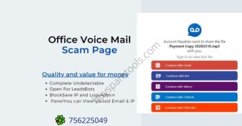 office mail scam page